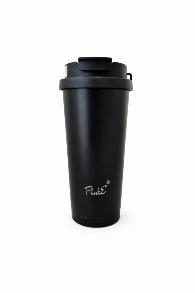 Flake Yüksek Kaliteli Paslanmaz Çelik Kendinden Pipetli Bardak Termos 350 ml  kamp, ofis, spor ve seyahat için uygun Paslanmaz çelik gövdesi
