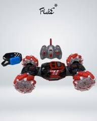 Flake Rc  Saat Kumanda Hareket Sensörlü Araba Uzaktan Kumandal Oyuncak Araba   Hz 4WD 360° Dönüşlü Dönebilen Arazi Aracı